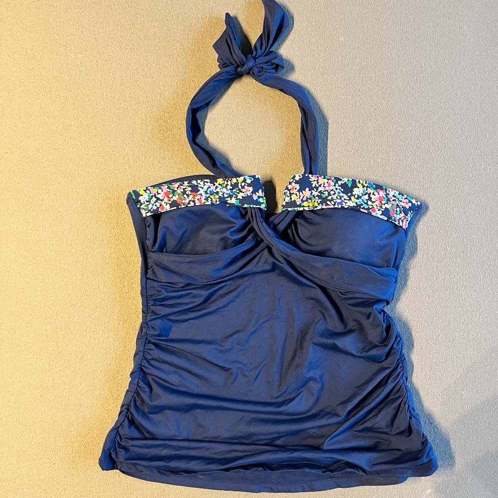 Navy Blue Tankini Top, Size XL